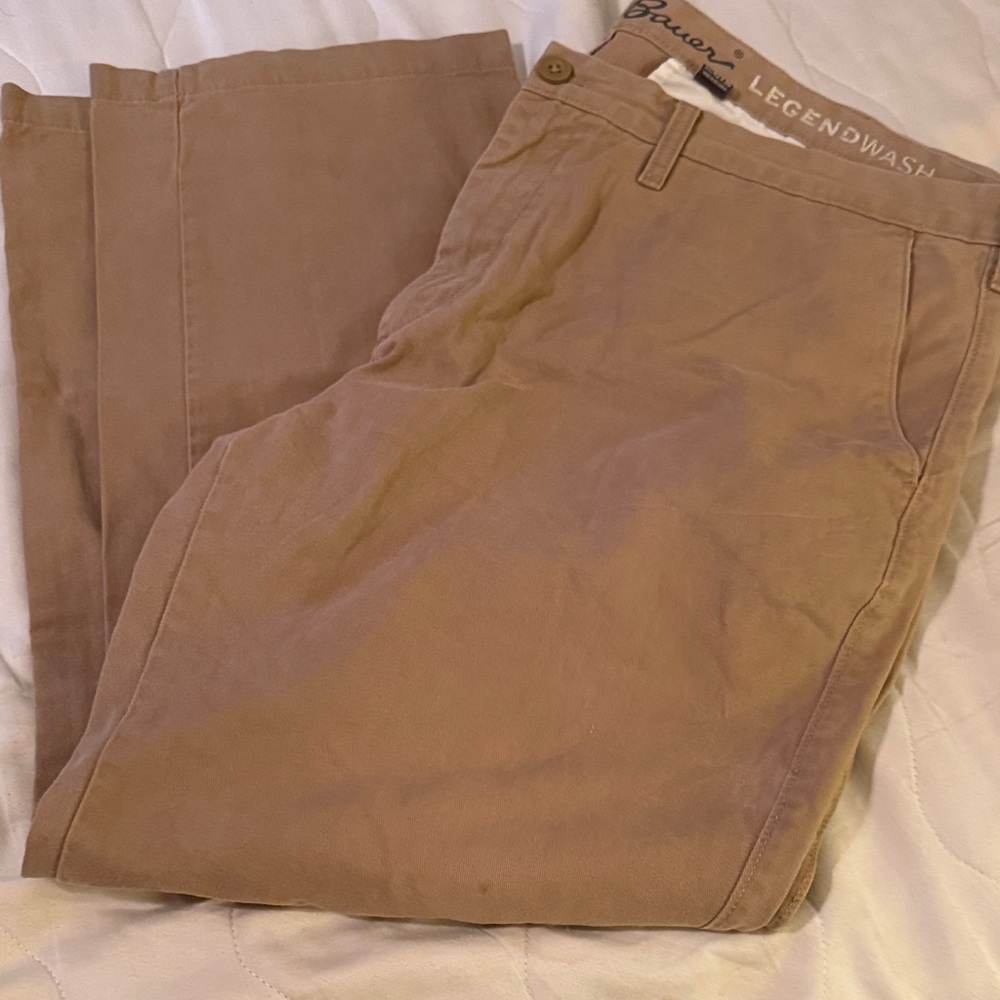 Eddie Bauer Men's Tan Chinos 42x30  good condition